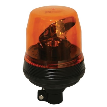 Ecco LED ROTATING BEACON LOW PROFILE 12-24VDC 185 FPM FLEXI DIN POLE MOUNT AMBER EB7810A